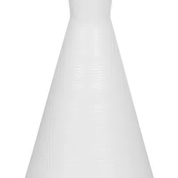 glowhere Black Metal Table Lamp, Marigold Cone Shade for Bedroom & Living Room Table Lamp image 4