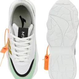 m7 by metronaut Stylish Running Sports Shoes for men | Yellow & White color sneakers Outdoors For Men image 5