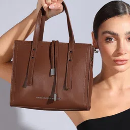 united colors of benetton Women Brown Hand-held Bag image 1