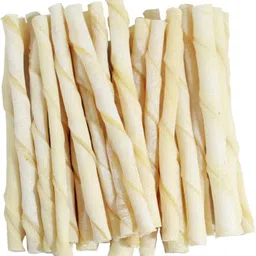 pet clue Rawhide Chew Sticks Natural Twisted Chicken Sticks Chicken Dog Chew image 1