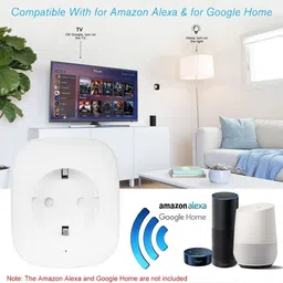 GLE WiFi Socket Plug Wireless Remote Control compatible with Alexa & Gooogle Home Smart Home Automation support IOS Android Smart Switch image 2
