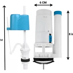 clay plus Dual Flush Siphon/Flush Valve for One-Piece Commode/8 Inch Flush Tank Lever Flush Tank Lever image 2
