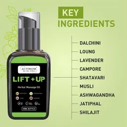 actiwow Lift UP Massage Oil with Myrrh & Lemon Balm image 2