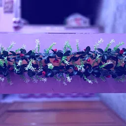 kingstyle impex Artificial Flowers Home Decoration Vine & Creepers Plant Wall Hanging Chain G359 Multicolor Rose Artificial Flower image 2