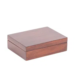 home4u Brown Wooden Paul Decorative Box image 4