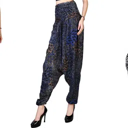 narnari Printed Rayon Women Harem Pants image 1