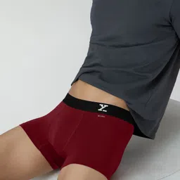Pack of 1 Aero Anti-bacterial Odour-free cotton Solid Men Trunk-image-52