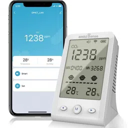 3-in-1 CO₂ Meter – Air Quality Monitor with Temperature & Humidity Display Air Quality Meter-image-25