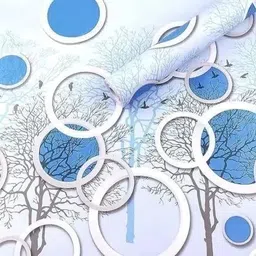 uratech Vinyl Decorative Blue, White Wallpaper image 2