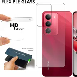 rottguard Front and Back Tempered Glass for Realme 14x 5G with camera lens image 3