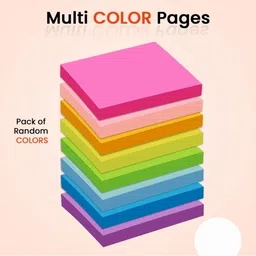 mira farmcraft 400 Colorful Sticky Note Sheets Stationary Ofc Memo Pad and Time Post Note Paper 80 Sheets Regular, 8 Colors image 3