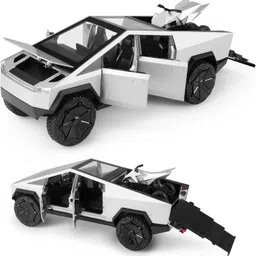 inos Tesla CyberTruck Model Alloy Metal Pull Back Die-Cast Car image 4