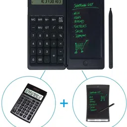 spiritual house 2-in-1 Calculator with Pad CALCULATOR WITH NOTEPAD Basic Calculator Calculator with -Free LCD, Black Desk Calculator with Notepad, Blue Light-Free Basic Calculator-picture-20