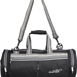 modish 40 L Gym Duffel Bag - Gym Shark Bag - Polyester Bag/Gym Bags - Black-picture-28