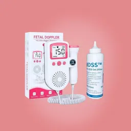 mdss 005 Fetal Doppler Baby Heartbeat Monitor – Pink | with 250ml Ultrasound Gel Pink Fetal Doppler-picture-28