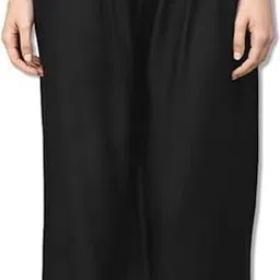 andrey Women Regular Fit Black Cotton Blend Trousers-picture-47