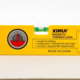 snomex Magnetic Spirit Level with Compass | 8 Inch | Dual Vial Bubble Level_S02 Measuring_Level_01 Magnetic Torpedo Level image 2