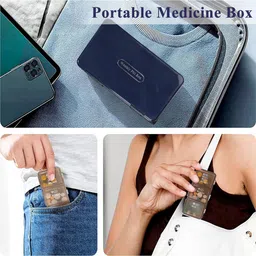 zibuyu 3 Times A Day Pill Organizer 3 Times A Day Weekly Pill Box Medicine Organizer Box Pill Box image 4