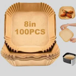crecklos Air Square Fryer-Paper Disposable Paper, Baking Paper & Oil-proof Airfryer Tray Airfryer Tray-picture-19