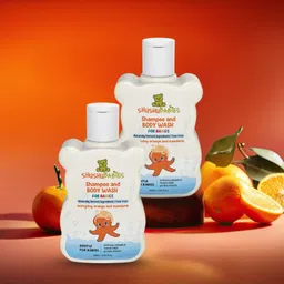 shushu babies Everyday Orange & Mandarin Liquid Shampoo and Body Wash for Babies-picture-10