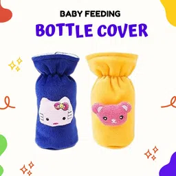 mw prints Bottle Cover for Feeders Soft Stretchable Baby Feeding Bottle Cover 130-250 Ml-picture-27