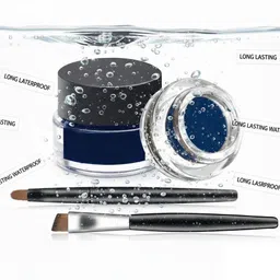 sheny Gel Eyeliner/ 2 In One Gel Eye Liner/Kajal Black & Blue (MULTI COLOR, 10 g) image 5