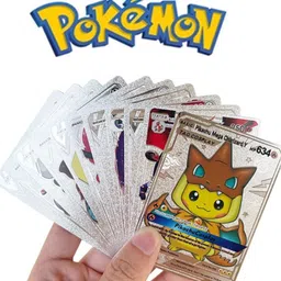 crazybuy Pokemon Silver Foil Cards Vmax V GX EX DX Collection Rare Card (25 cards) image 3