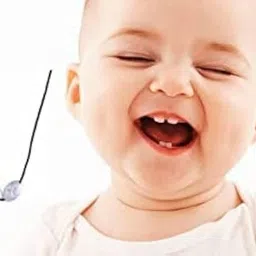 wishingbell natural Tilasmi moti for Teething Babies Baby Teething with Separate Black Thread Teether and Feeder image 3
