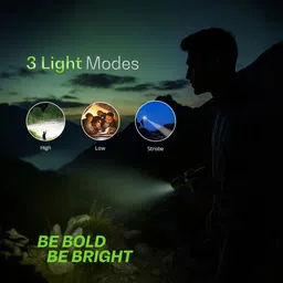 ibell LUMINEX850 Rechargeable Flashlight High Power, 3 Light Mode,Telescopic Zoom, LED Torch image 3