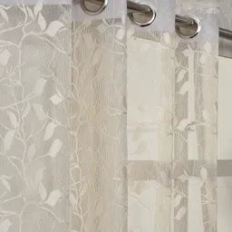 arick home 213 cm (7 ft) Door Net Semi Transparent Curtain (Pack Of 2) image 1