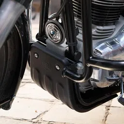 vidya enterprises Royal Enfield Black Sump Guard for Classic Reborn & Meteor 350 Bike Engine Guard image 2