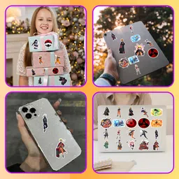 obita 5.5 cm Naruto Sticker For Laptop, Journal, Diary, Guitar, Mobile & Residue Free Sticker Non-Reusable Sticker image 3