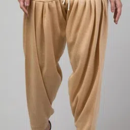 fashionpoint Pure Wool Solid Women ["Beige"] Salwar image 2