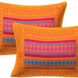 kaany fab Cotton Single Flat 144 TC Jaipuri Prints Bedsheet image 2