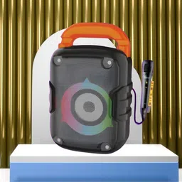 FRONY Bluetooth Speaker with Wireless Karaoke Mic, 6Hrs Playtime and RGB Lights F255 20 W Bluetooth Laptop/Desktop Speaker-picture-26