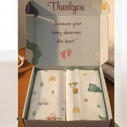 minimavin Printed Single Swaddling Baby Blanket for Mild Winter image 1