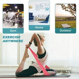 khargadham Set of 3TheraBands for Physical Therapy, Stretching, Home Fitness, Yoga Resistance Tube image 5