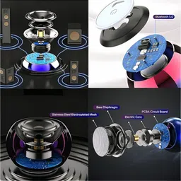 HRKA Mini M4 Bluetooth Speaker With Extra Bass with Google Assistant Smart Speaker image 3