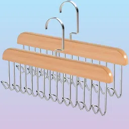 vacnex 8-Hook Pine Wall Hanger – Beanie Handbag & Tee Wooden Shirt Pack of 2 Hangers For Shirt-picture-35