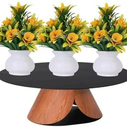 kanraj Artificial Flowers with Pot For Décor Home For Festival, Make Love Yellow Rose Artificial Flower with Pot-picture-19