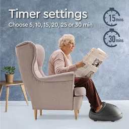 ExtraLux Foot Massage Machine for Pain Relief, Plantar Fasciitis Improved Blood Circulation – with Heat & Timer Settings Massager image 3