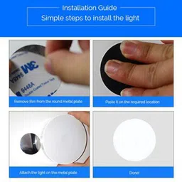 mopslik Motion Sensor Light USB Charging Wireless Self Adhesive Body Induction Night Lamp image 2