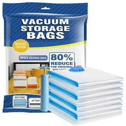 glowwix Transparent Jumbo Vacuum Storage Bag Compression Bag With Pump Travel Storage Vacuum Bags-picture-20