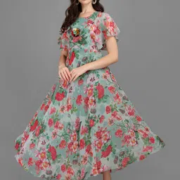 fashion2wear Women Fit and Flare Multicolor Maxi/Full Length Dress-picture-18