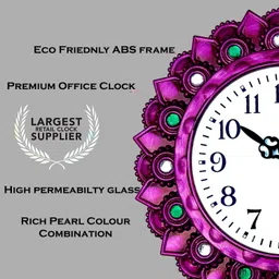 mateswari ventures Analog 26 cm X 26 cm Wall Clock image 3