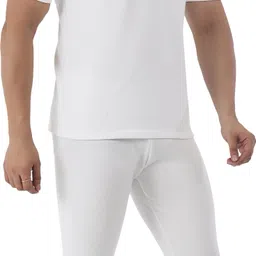 Selfcare Selfcare Men's Polycotton Lycra Half Sleeve Round Neck Thermal Top-Pyjama|SW1092 Men Top - Pyjama Set Thermal image 3