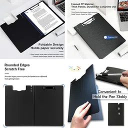 trujve 1pc Folder File Document Organizer Storage Clipboard with A4 Cover Letter Folder image 4