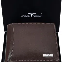 urban forest Men Casual Brown Genuine Leather RFID Wallet-picture-16