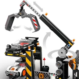 lego City Scrapyard with Cars, Salvage Worker Toy for Ages 7 Plus 60472 (871 Blocks) image 5