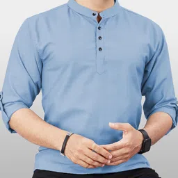 vebnor Men Solid Polyester Straight Kurta-picture-33